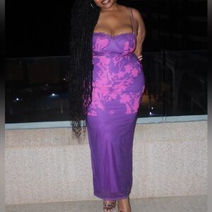 Pink + Purple dress